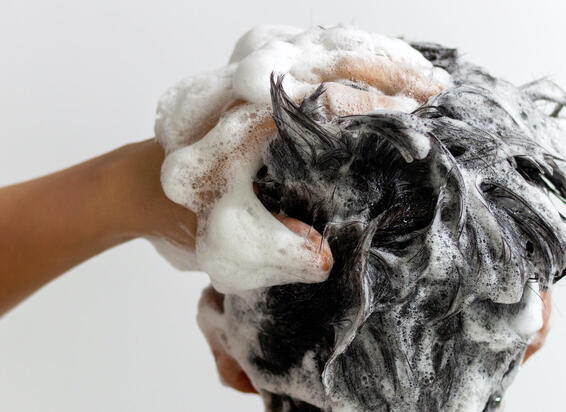 Haare shampoonieren